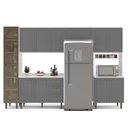 Ver imagem 3 de Cozinha Completa Modulada 320cm com Tampo e Cristaleira 5 Peças Pérola Yescasa