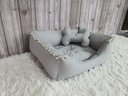 Ver imagem 4 de Cama Pet Cinza Cachorro P Almofada Cinza Caminha com Ziper Mini Brinquedo P