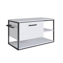 Ver imagem 3 de Gabinete Suspenso para Banheiro 80cm P1007 Branco sem Cuba Placa e Ponto