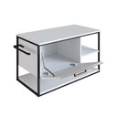 Ver imagem 4 de Gabinete Suspenso para Banheiro 80cm P1007 Branco sem Cuba Placa e Ponto