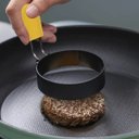 Ver imagem 3 de Anel Modelador de Ovo 4 Peças Antiaderente Frigideira Chapa Omelete Hamburguer Lanchonete Restaurant