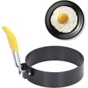 Ver imagem 7 de Anel Modelador de Ovo 4 Peças Antiaderente Frigideira Chapa Omelete Hamburguer Lanchonete Restaurant