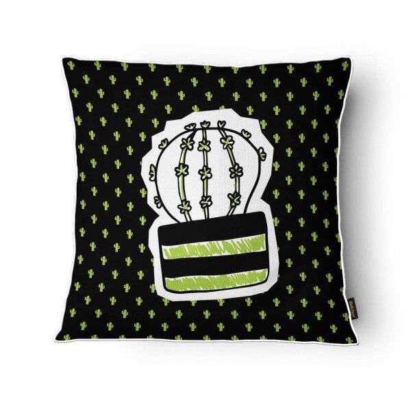 Almofada com Cordone Cacto 43cmx43cm Colors Estampada Belchior - 1