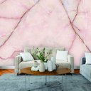 Ver imagem 1 de Papel de Parede Painel 3D Mármore Carrara Rosa Claro 3M Revestimento Auto Colante Marmorizado