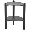 Ver imagem 1 de Mesa Lateral para Sala de Estar Pés Madeira Trium A03 Nero Preto - Lyam Decor