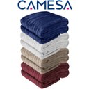 Ver imagem 6 de Manta Neo Mares Casal Macia Canelada Neo Clássico 180x220 - Marinho