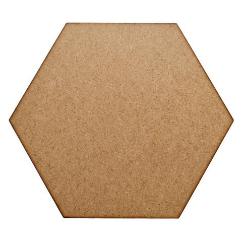 Kit 100 Unidades Hexágonos Colmeia 8 cm Cabeceira Decoração Parede MDF