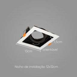 Spot Embutir Conecta Abs P/ E27 Dl146par20 Bella St2342 - 2