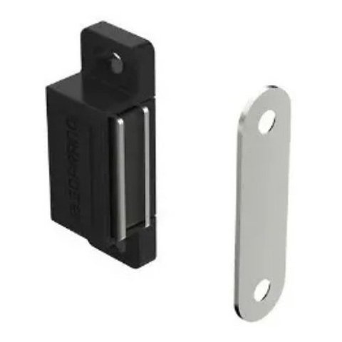 Fecho Magnetico Imã P/Portas, Armários Preto 10 Unid e Paraf