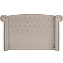 Ver imagem 4 de Cabeceira Cama Box King com Tachas 195 cm Sofia P05 Linho Cru - Lyam Decor