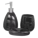 Ver imagem 3 de Conjunto 3 Peças Lavabo Banheiro Dispenser Líquido Escova