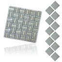 Ver imagem 1 de Pastilha de Vidro Kit 11 Uni Adesiva Parede Sala Cozinha Banheiro Facil Aplicacao Decorativa Moderna