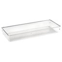 Ver imagem 1 de KIT 2 Cestas Organizadoras Gaveta Armário MULTIUSO 2,5 Litros 38,3x15,4x5,6 cm CRISTAL 1580 PLASVALE