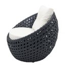 Ver imagem 5 de Poltrona de Varanda em Alumínio e Fibra Sintética Moveis de Area Externa - Azul Branco