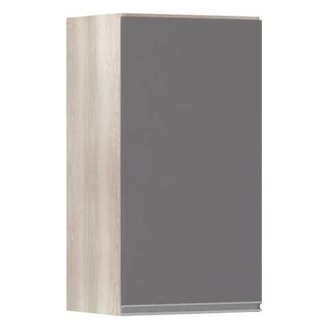 Armário Luciane 40cm 1 Porta Lis Legno Crema C/Cinza Puro