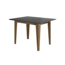 Ver imagem 1 de Mesa de Jantar Kate Retangular Vidro 120cm Carvalho e Grafite Pallazio