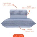 Ver imagem 3 de Jogo de Lençol Cama Box Solteiro Kit 3 Peças com Elástico Sonhare Sultan Milão