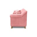 Ver imagem 4 de Sofá 2 Lugares Pé de Madeira Julieta 180 Cm Veludo S04 - D'Rossi Cor Rosa