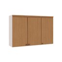 Ver imagem 1 de Armário Aéreo 120cm 100% Mdf com 3 Portas Modulado Cor:branco Fosco/ Teka Soho