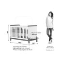 Ver imagem 4 de Quarto Infantil Completo Ternura 2 Peças (1 Guarda Roupa + 1 Berço) Qi91 Branco/jequitiba - Henn