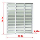 Ver imagem 4 de Porta Cor.c/Trav.3F.Móv.1/3 210x120 Elite c/Fechad.Tetra V.Lis.Branco Brimak