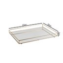 Ver imagem 2 de Bandeja Decorativa Helo 30x40cm Dourado