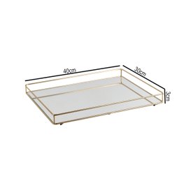 Bandeja Decorativa Helo 30x40cm Dourado - 2