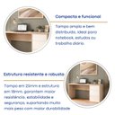 Ver imagem 7 de Escrivaninha para Escritório 3 Gavetas Office Conecta Bege/Galiano Grann/Argila