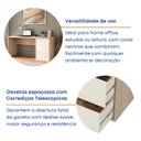 Ver imagem 6 de Escrivaninha para Escritório 3 Gavetas Office Conecta Bege/Galiano Grann/Argila