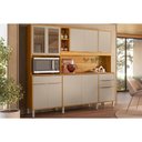 Ver imagem 1 de Cozinha Compacta Pleno 10 Portas 3GAVS Cinamon/Nude Demóbile