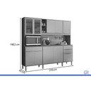 Ver imagem 4 de Cozinha Compacta Pleno 10 Portas 3GAVS Cinamon/Nude Demóbile
