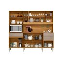 Ver imagem 5 de Cozinha Compacta Pleno 10 Portas 3GAVS Cinamon/Nude Demóbile