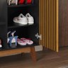 Sapateira Hall de Entrada Organizador Sala Quarto Prateleira 1 Porta Banquinho Sapato Nicho Shoes - - 5