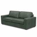 Ver imagem 3 de Sofá 3 Lugares Couro Verde British Legitimo 235cm Natural Premium Adel Dekorien