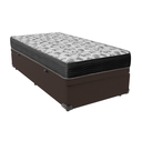 Ver imagem 1 de Cama Ortobom Solteiro Box Baú Marrom e Colchão Iso100 Espuma D33