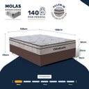 Ver imagem 3 de Cama Box com Colchão Ortobom de Molas Ensacadas Pillow In Pro Vida Casal 138cm