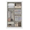 Ver imagem 4 de Guarda-Roupa Solteiro 2 Portas de Correr e 1 Gaveta 200 x 120cm City Yescasa Branco