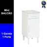Balcão Pequeno Suporte Galão de Água Cozinha Branco - 3