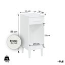 Ver imagem 4 de Balcão Pequeno Suporte Galão de Água Cozinha Branco