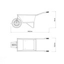 Ver imagem 2 de Carrinho de Mão Extraforte Tramontina com Caçamba Reforçada Metálica Cinza 80 L, Braço Metálico e Pn