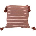 Ver imagem 1 de Kit 2 Capa de Almofada Pompom Decorativa 45x45cm Telha