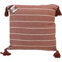 Ver imagem 2 de Kit 2 Capa de Almofada Pompom Decorativa 45x45cm Telha