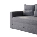 Ver imagem 4 de Sofá Cama 2 Lugares Casal 1,50 Mts Chenile Prince Luma Matri Cor:chenile Cinza Escuro