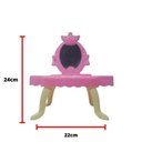 Ver imagem 5 de Penteadeira Infantil Princesa - Brinquedo Rosa com Espelho e Acessórios para Meninas