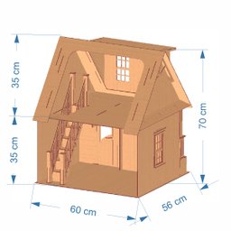 Kit Casinha escala Barbie garagem Milla LAZULI com moveis LB - 7