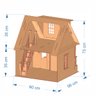 Kit Casinha escala Barbie garagem Milla LAZULI com moveis LB - 7