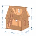 Ver imagem 7 de Kit Casinha escala Barbie garagem Milla LAZULI com moveis LB
