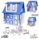 Ver imagem 1 de Kit Casinha escala Barbie garagem Milla LAZULI com moveis LB
