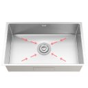 Ver imagem 3 de Cuba Lisboa 70cm, Aço Inox 304, Cuba Gourmet