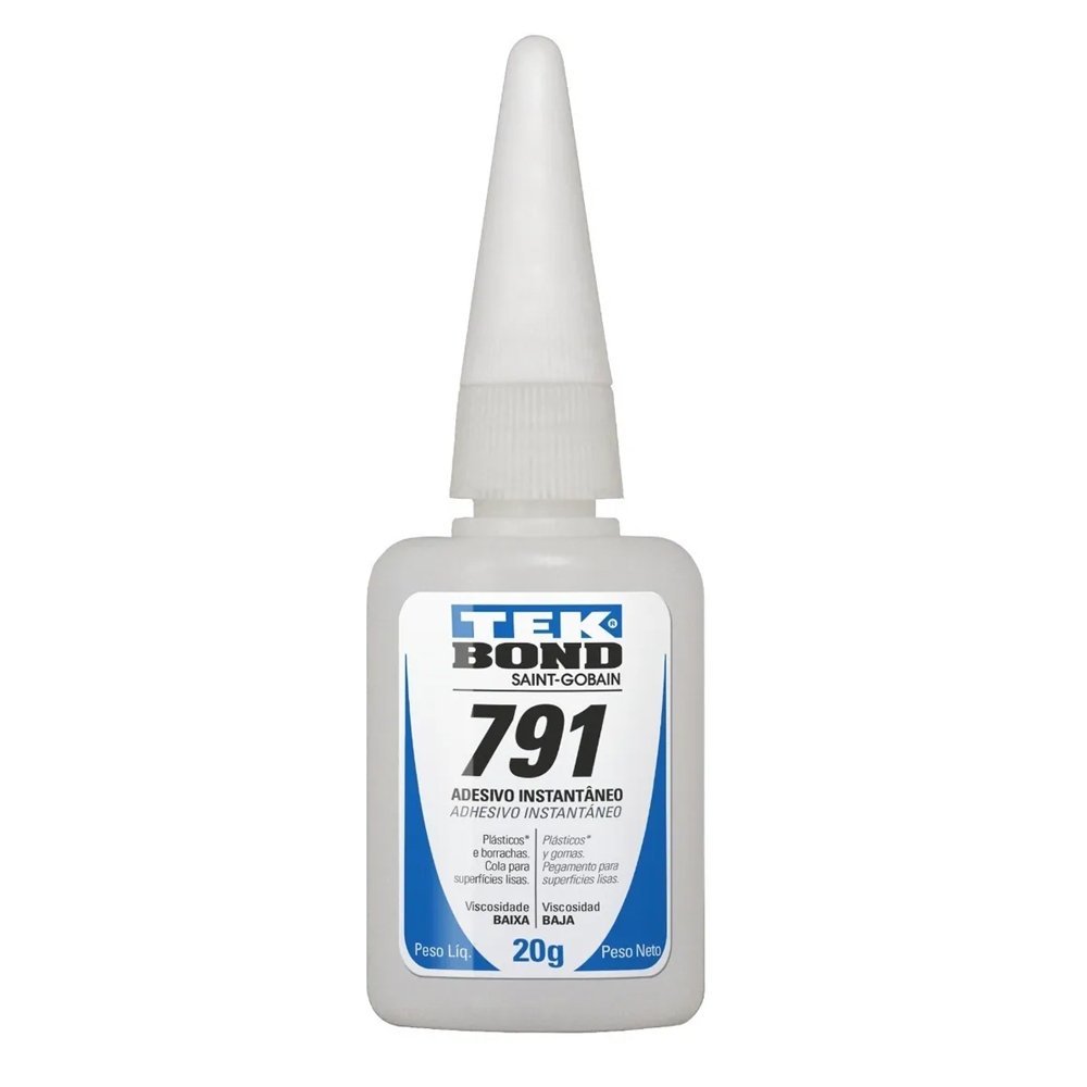 Cola Instantânea 791 - Mat. Dificil Adesão (cura rápida) - 20g - 1